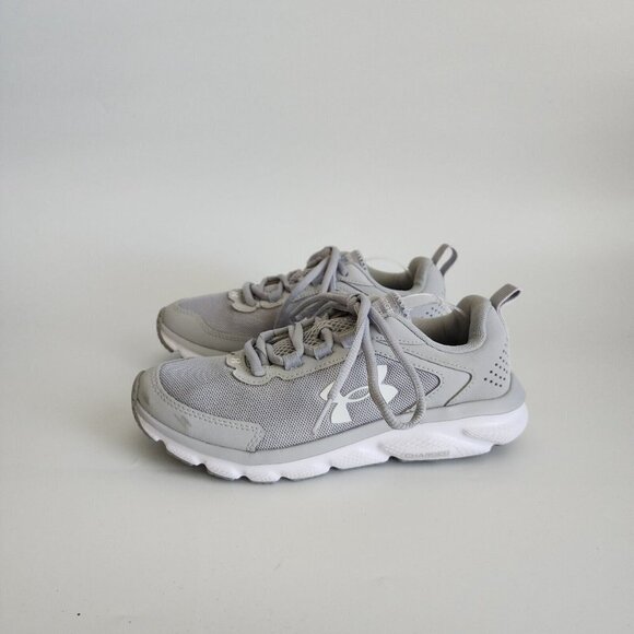 Under Armour Charged Assert 9 Gray White Running Sneakers Athletic Women 5.5 - Picture 6 of 10